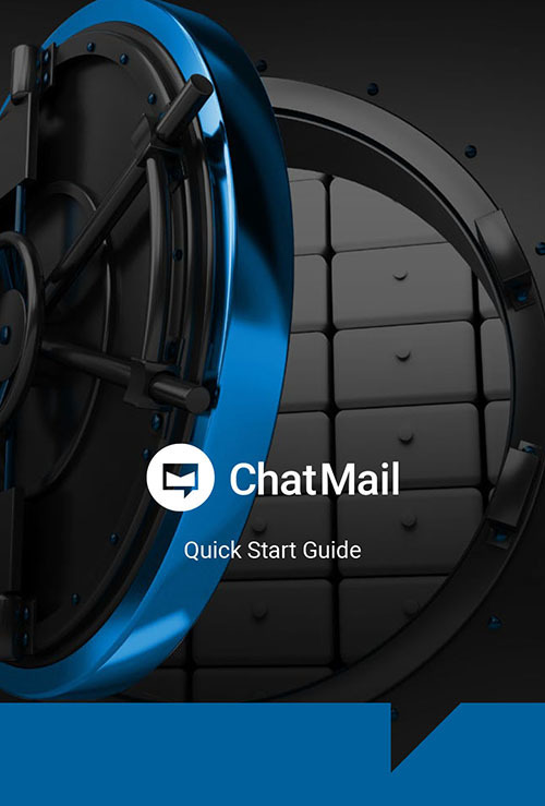 ChatMail's Quick Start Guide cover - a secure bank vault.